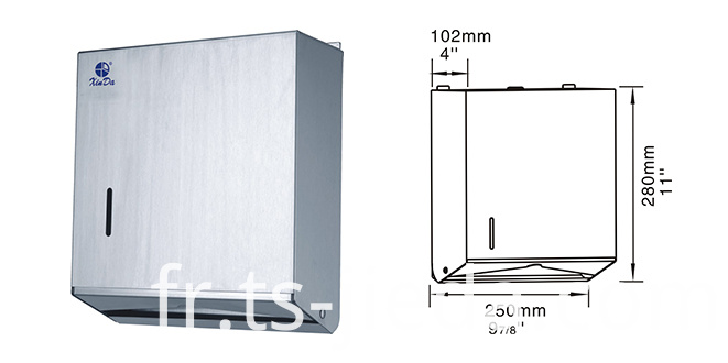 Distributeur d'essuie-mains en rouleau de haute qualité avec fonction verrouillable High quality Roll Towel Dispenser with lockable function